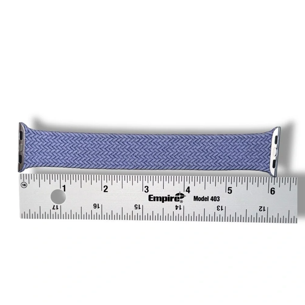 41mm English Lavendar Braided Solo Loop - Size 8
